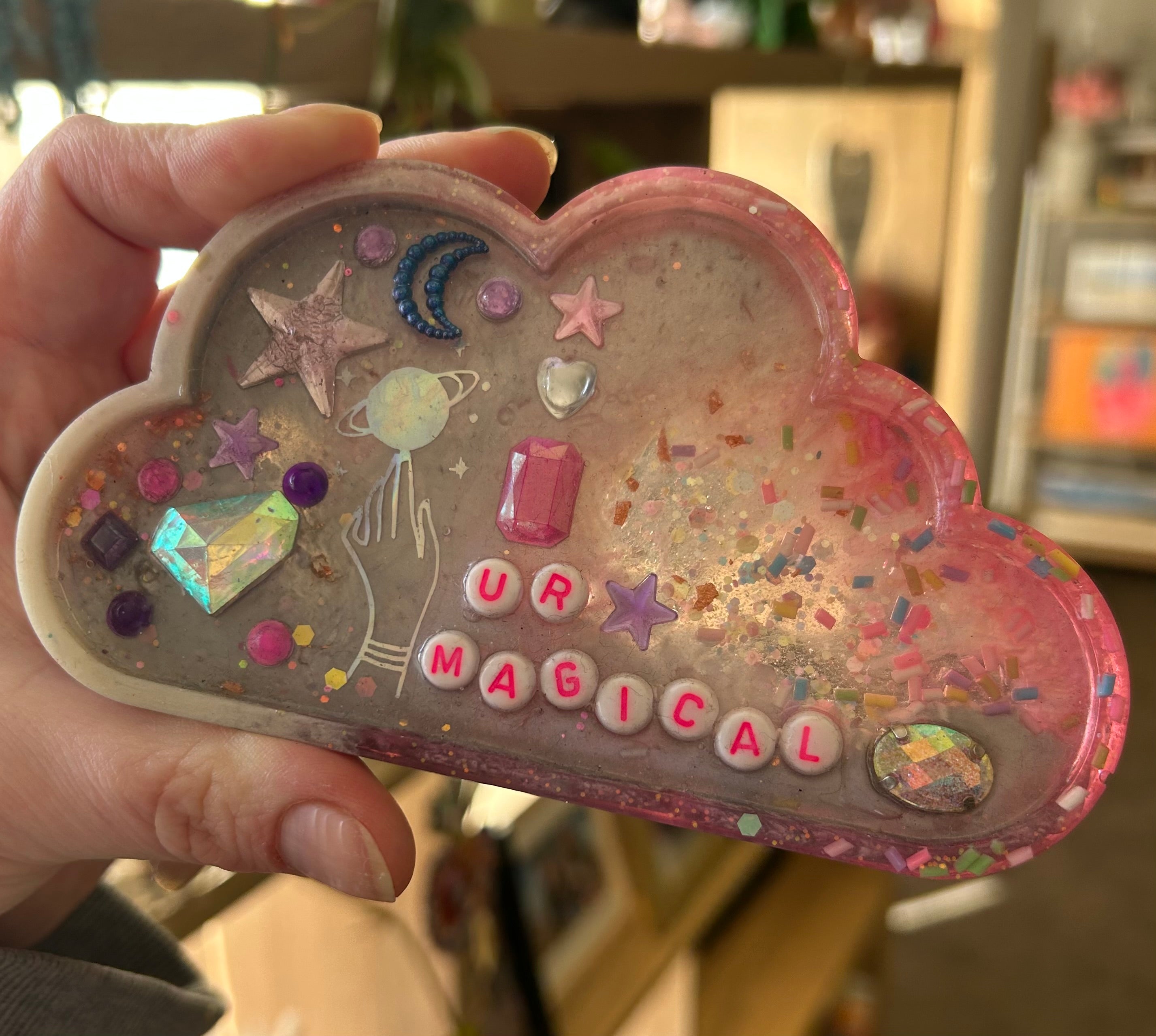 ‘Ur Magical’ - Bedazzled Cloud Shaped Trinket Dish