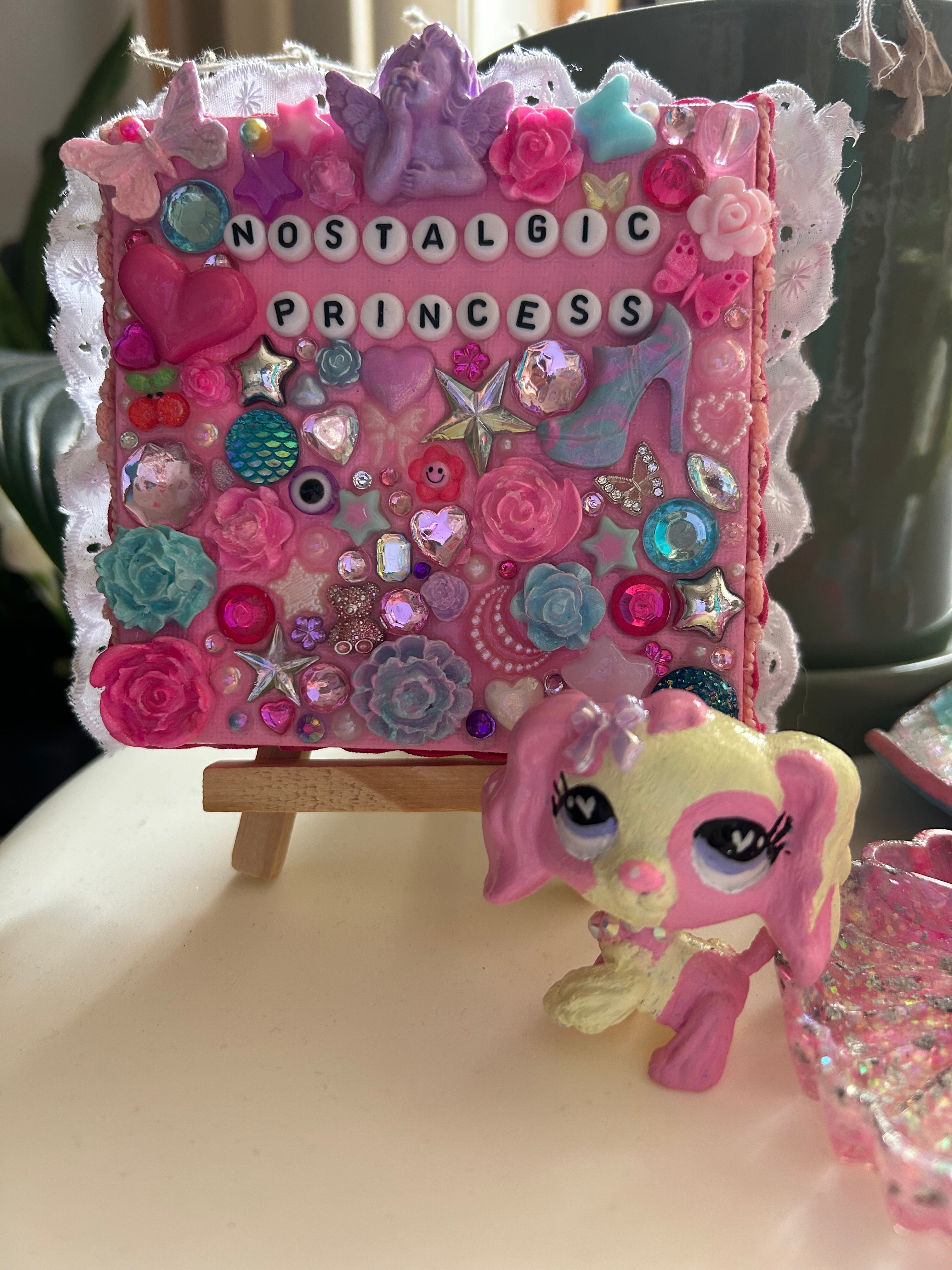 ‘Nostalgic Princess’ - Bedazzled Mini Statement Canvas