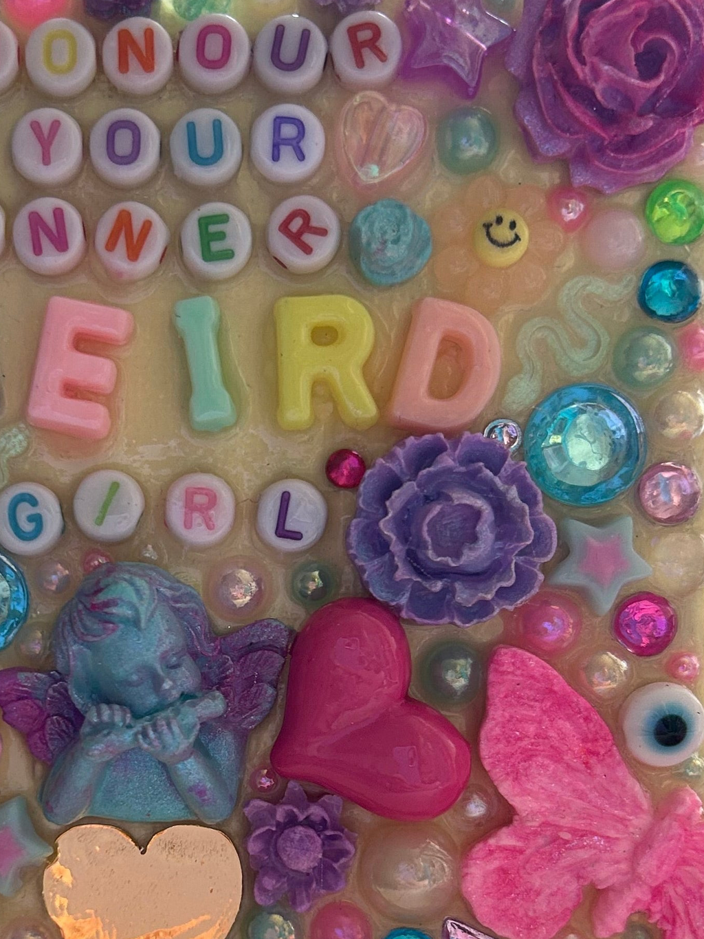 ‘Honour Your Inner Weird Girl’ - Bedazzled Mini Statement Canvas