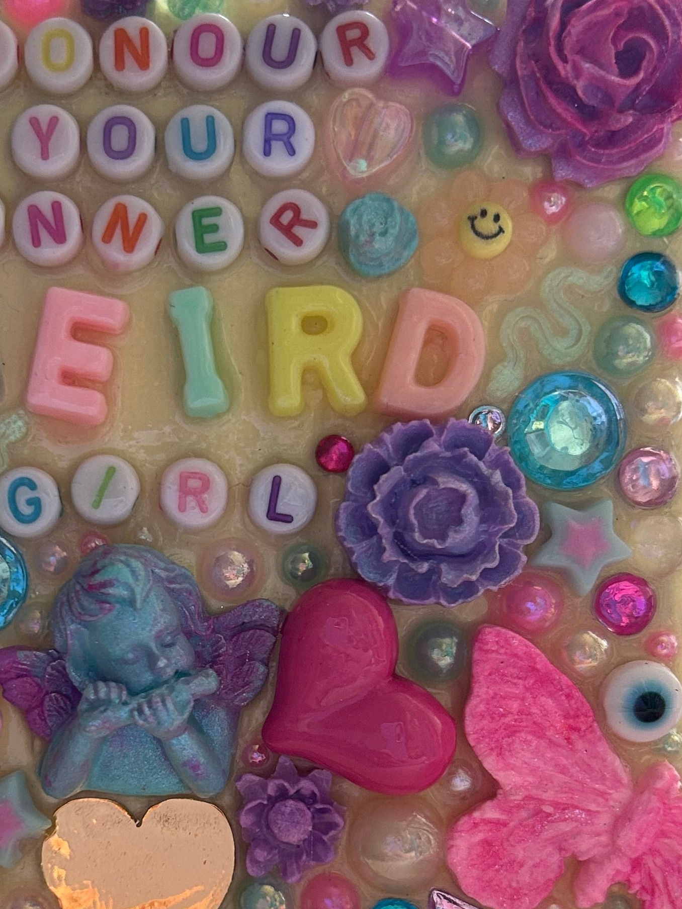 ‘Honour Your Inner Weird Girl’ - Bedazzled Mini Statement Canvas