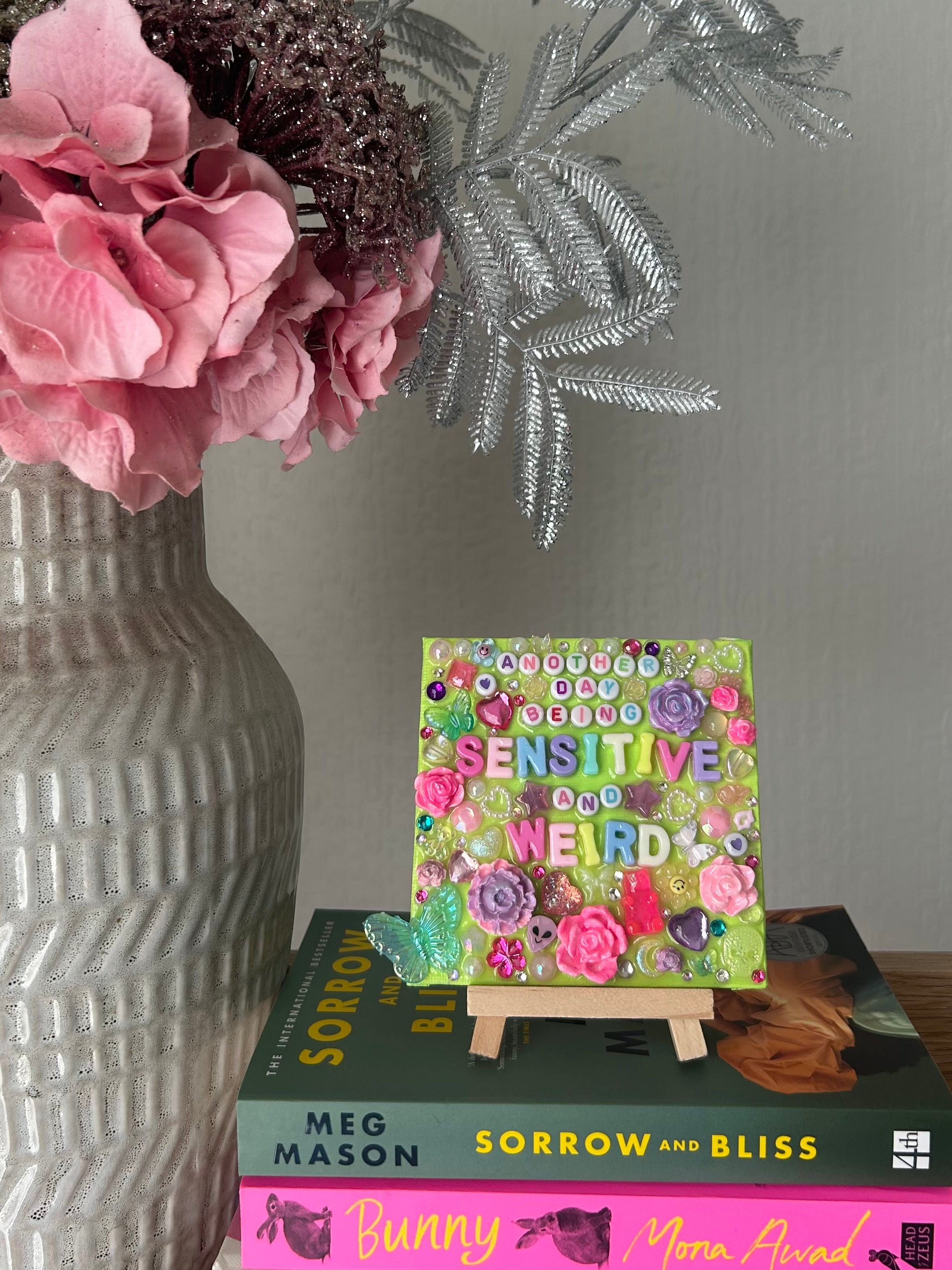 ‘ Why Am I Always the Weird One’ - Bedazzled Mini Statement Canvas