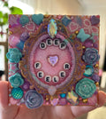 ‘Deep Feeler’ - Bedazzled Square Magnet