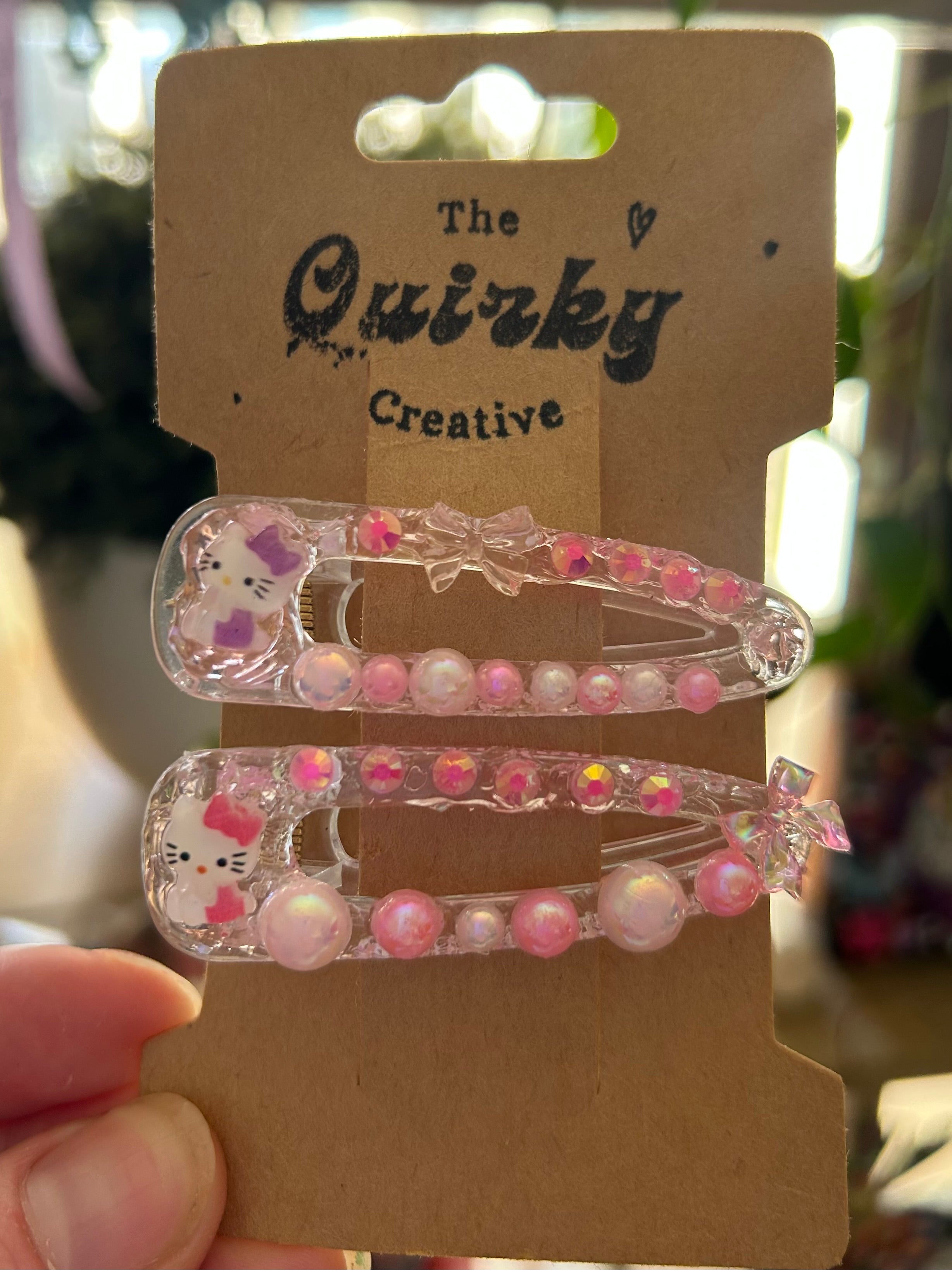 Hello Kitty Inspired Hair Clip Set