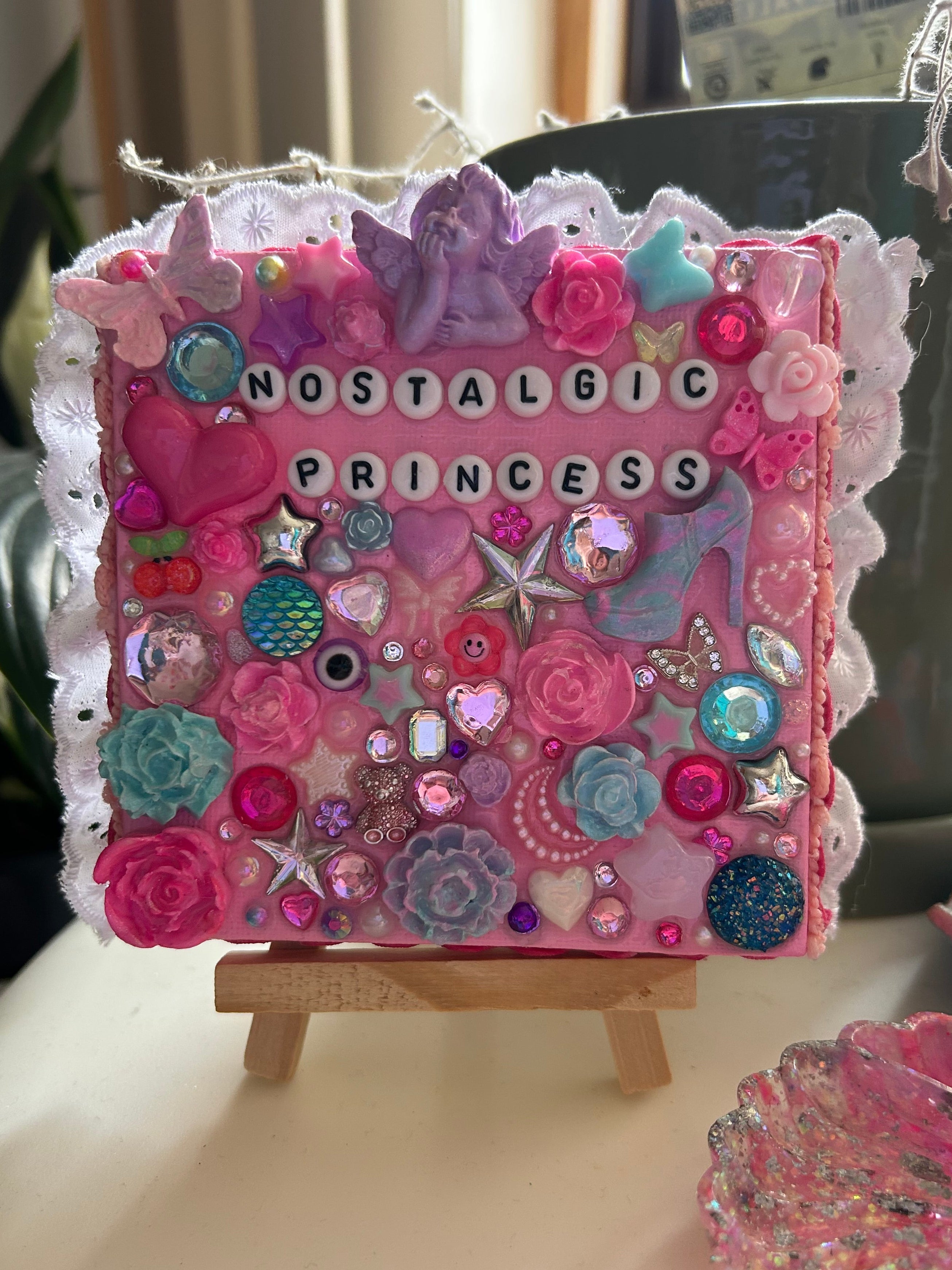 ‘Nostalgic Princess’ - Bedazzled Mini Statement Canvas