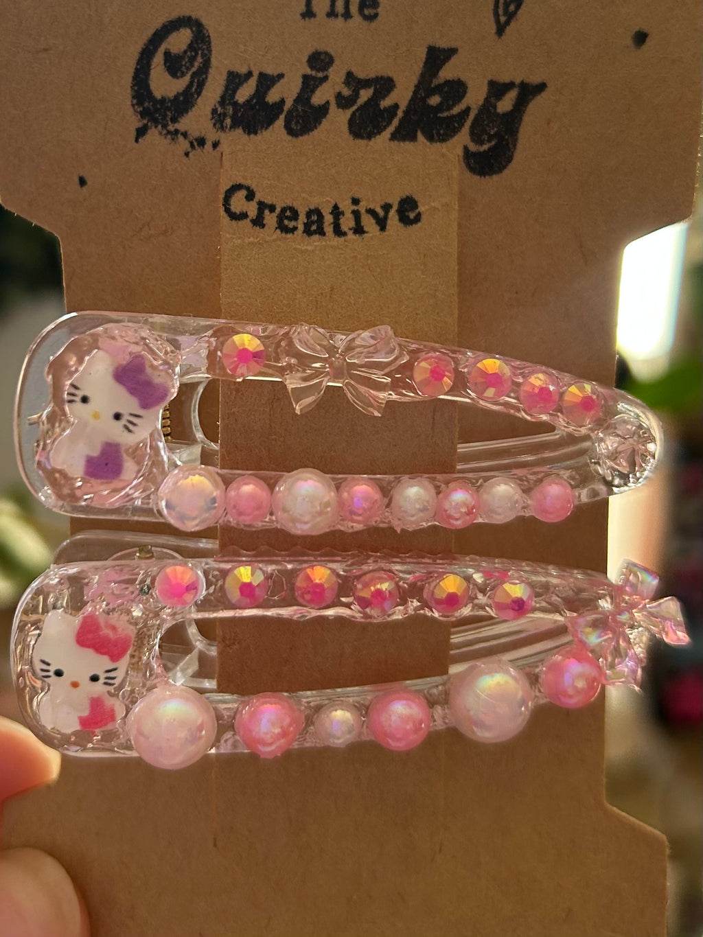 Hello Kitty Inspired Hair Clip Set