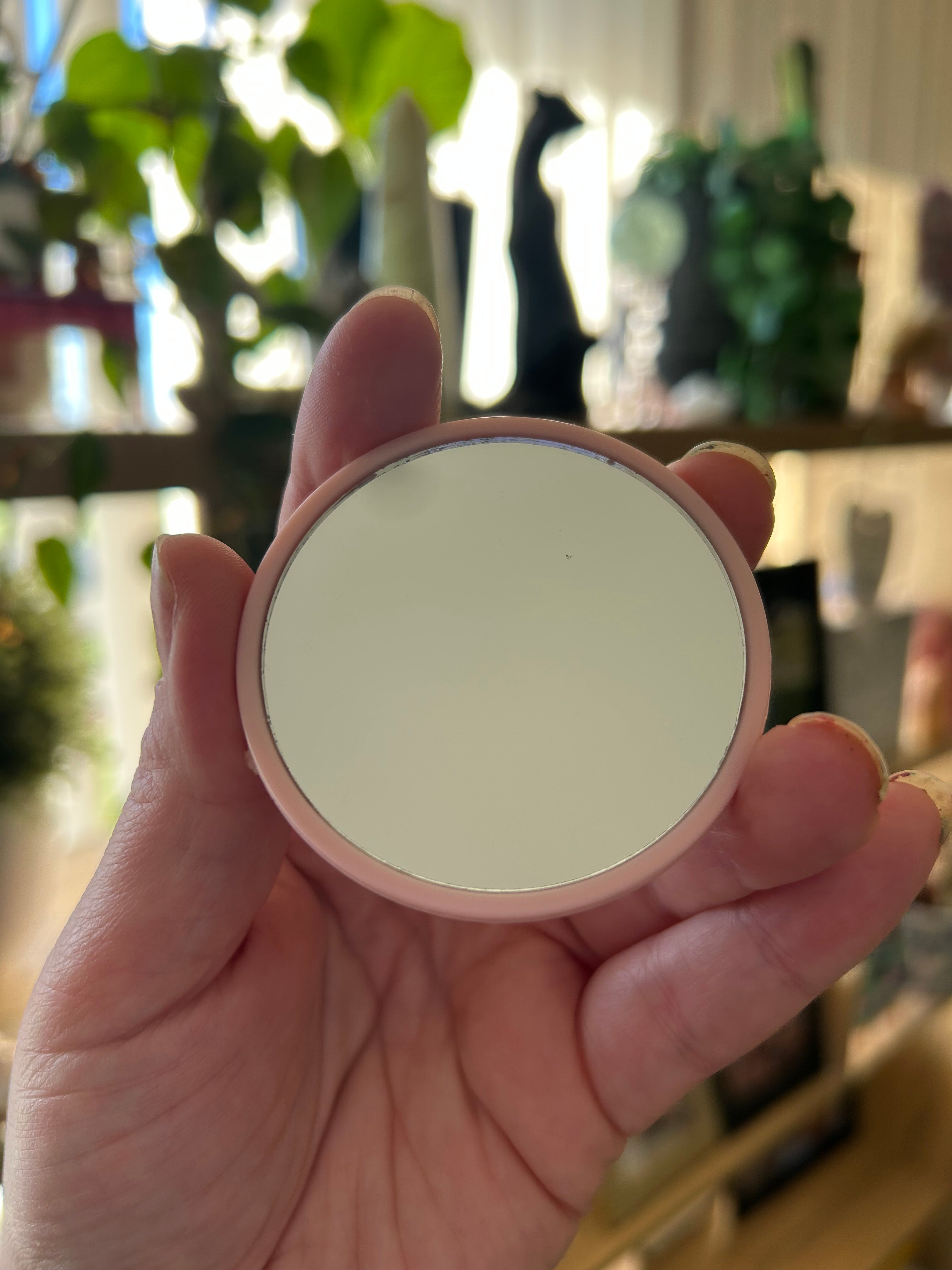 ‘Cherub Vibes’ - Mini Bedazzled Pocket Mirror