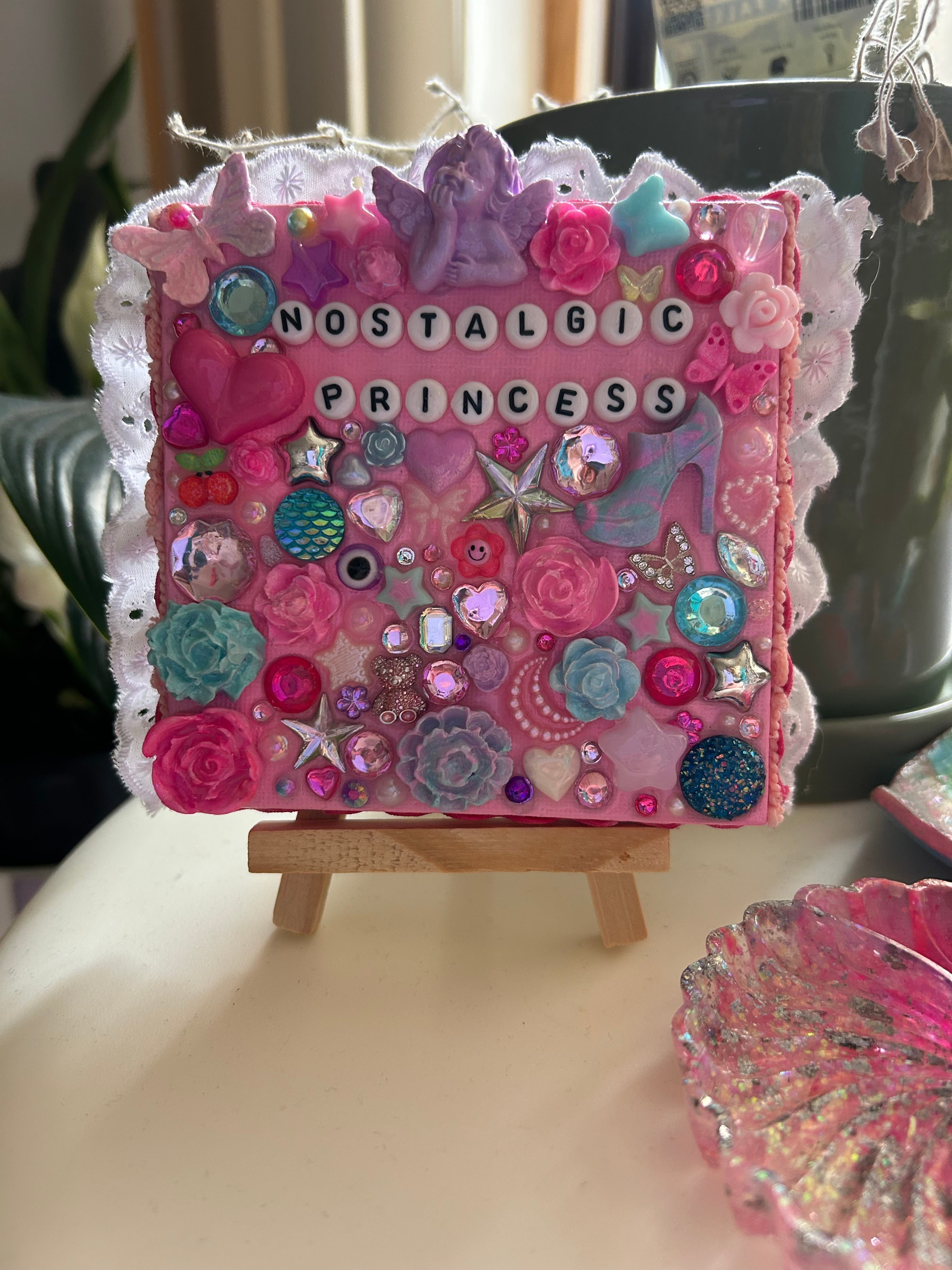 ‘Nostalgic Princess’ - Bedazzled Mini Statement Canvas