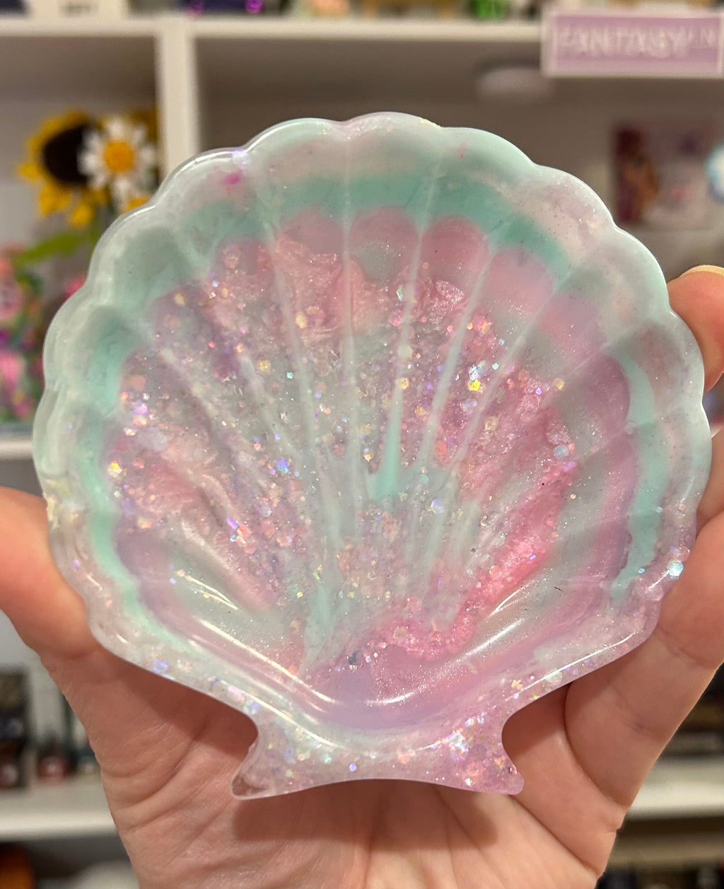 Pastel Mermaid Shell Trinket Dish