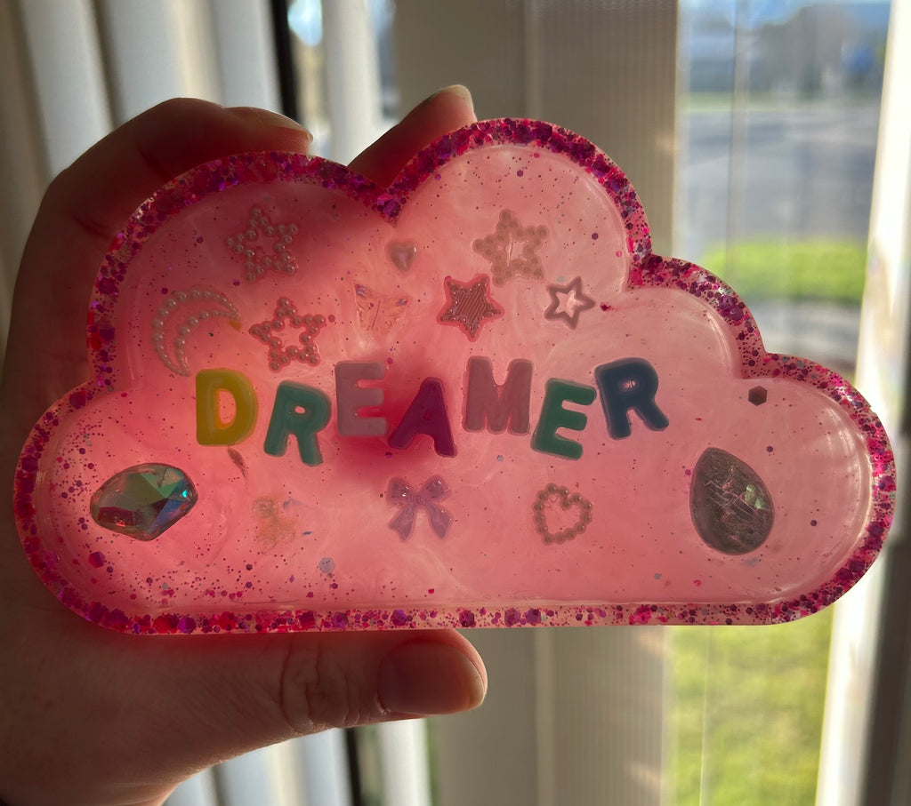 ‘Dreamer’ - Bedazzled Cloud Shaped Trinket Dish