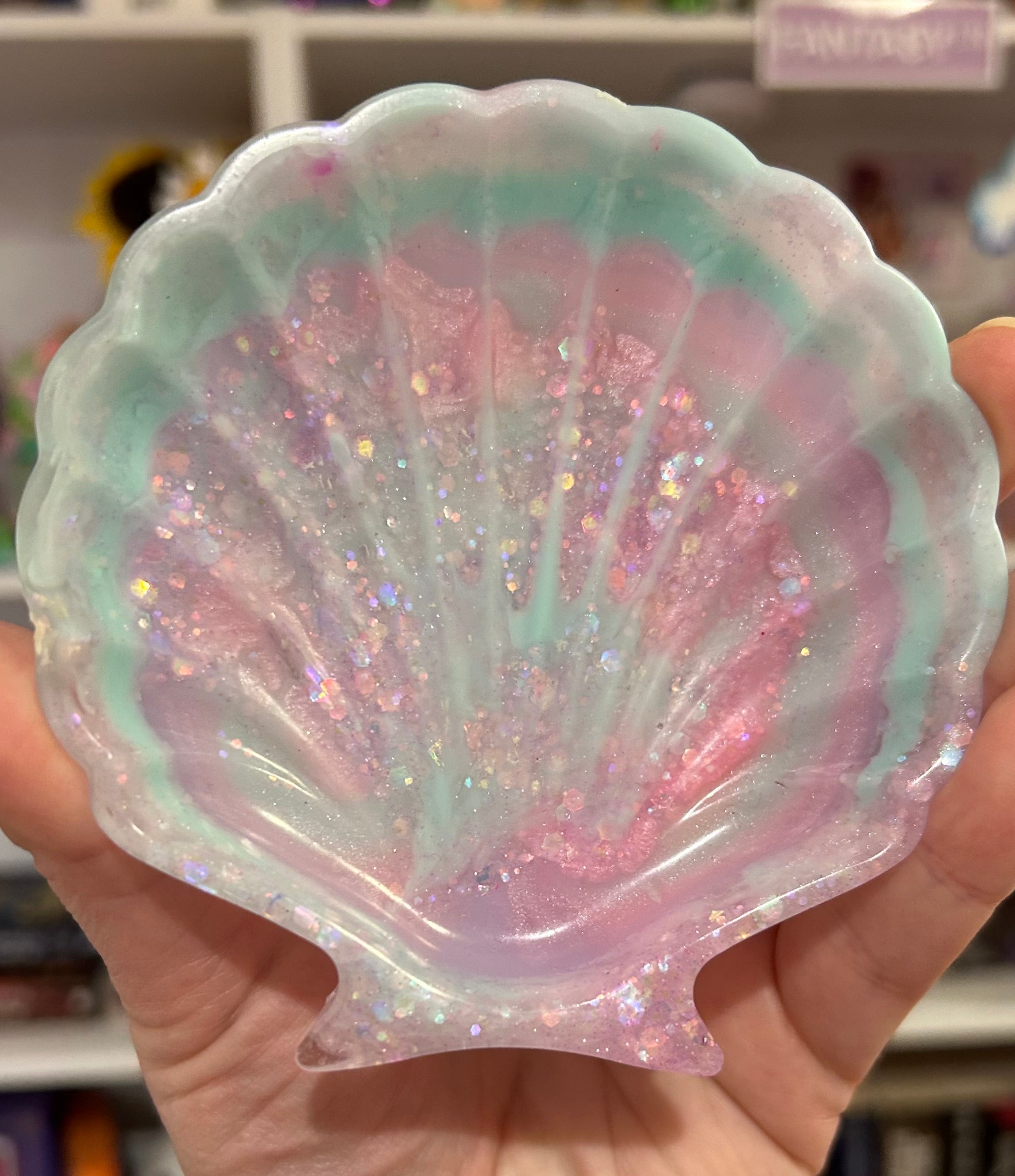Pastel Mermaid Shell Trinket Dish