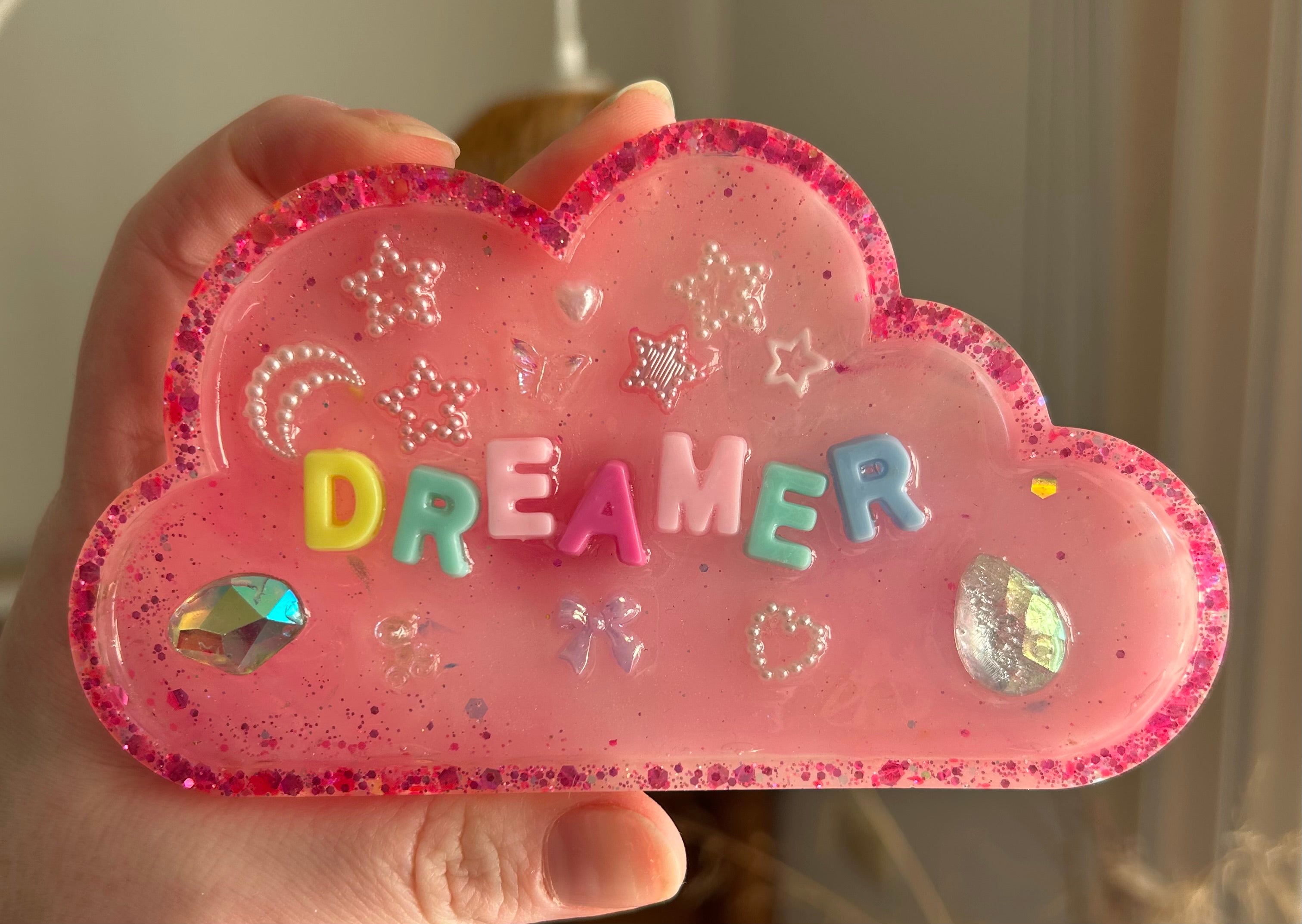 ‘Dreamer’ - Bedazzled Cloud Shaped Trinket Dish