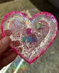 ‘GRL PWR’ - Heart Shaped Bedazzled Trinket Dish