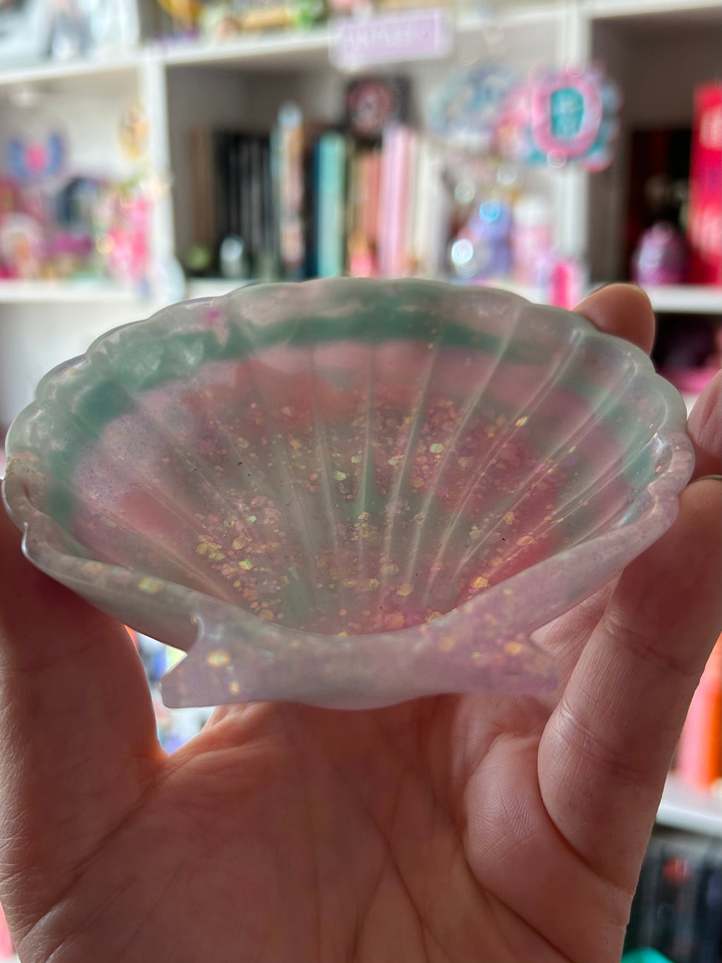 Pastel Mermaid Shell Trinket Dish