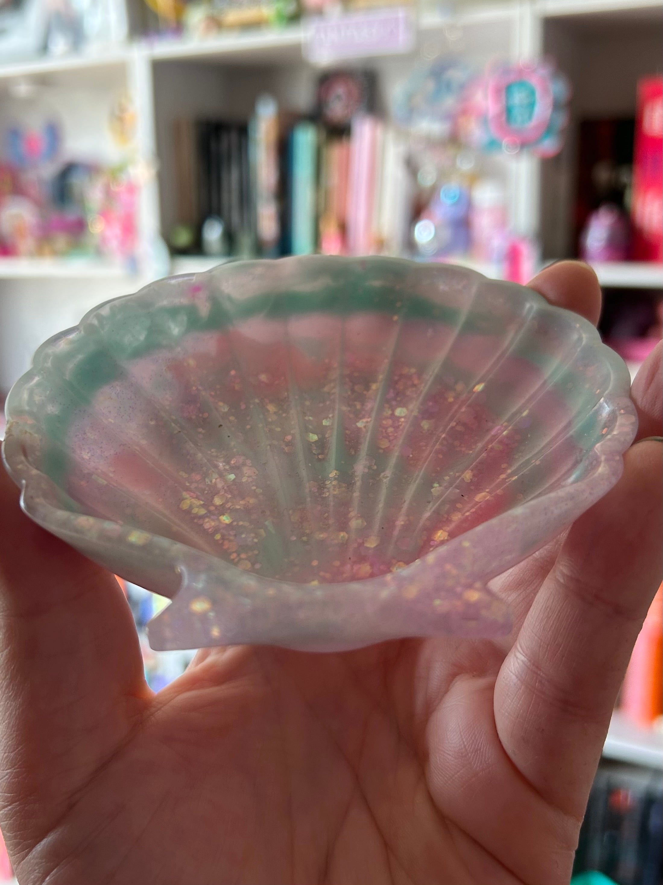 Pastel Mermaid Shell Trinket Dish