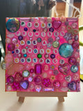 ‘Pinky Promises Are A Binding Contract’ - Bedazzled Mini Statement Canvas