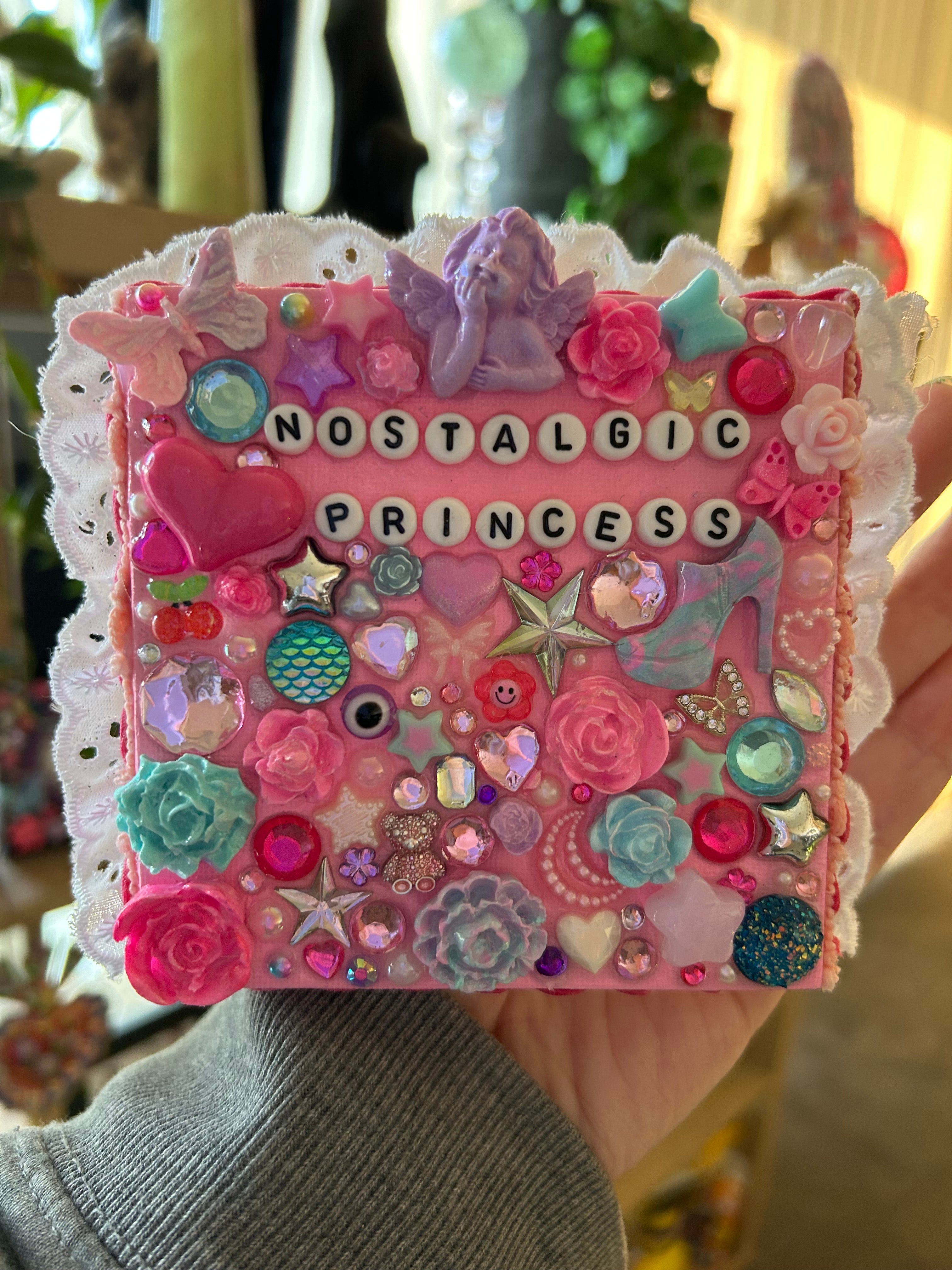 ‘Nostalgic Princess’ - Bedazzled Mini Statement Canvas