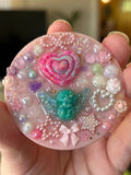 ‘Cherub Vibes’ - Mini Bedazzled Pocket Mirror