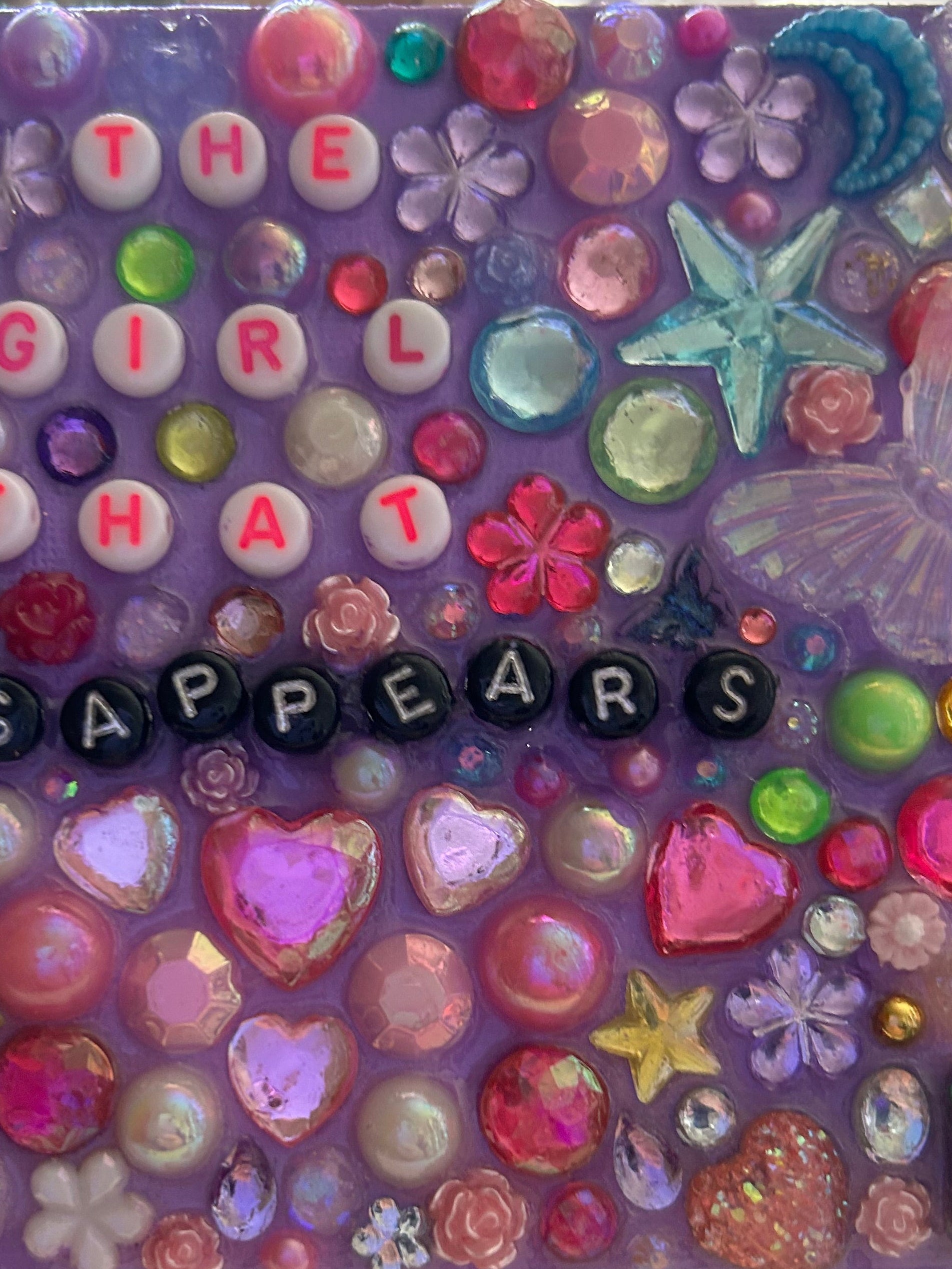 ‘The Girl That Disappears’ - Bedazzled Mini Statement Canvas